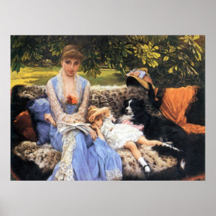 Stilte van James Tissot Poster