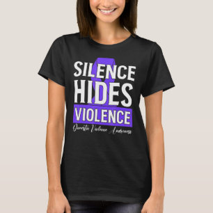 Stilte verbergt geweld binnen het gezin t-shirt