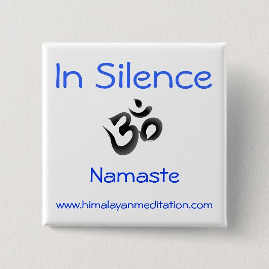 Stilte Vierkante Button 5,1 Cm (Voorkant)