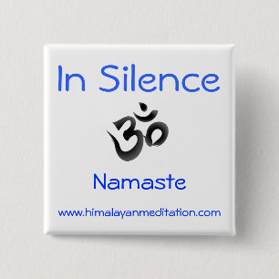 Stilte Vierkante Button 5,1 Cm