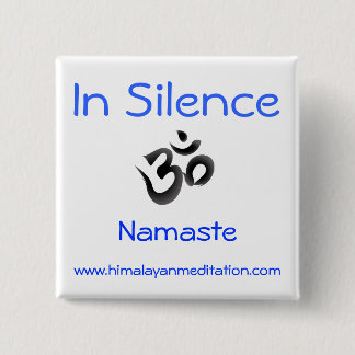 Stilte Vierkante Button 5,1 Cm