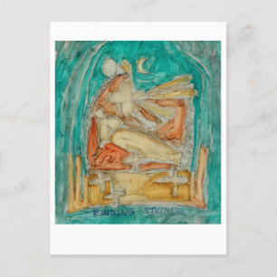 Stilte vinden. Boeddhistische meditatie. Briefkaart