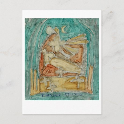 Stilte vinden. Boeddhistische meditatie. Briefkaart (Voorkant)