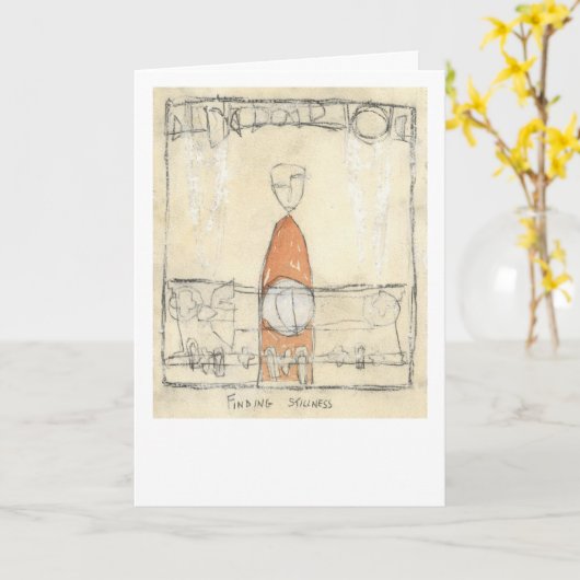 Stilte vinden kaart (Gele Bloem)