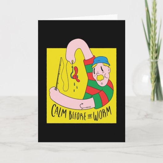 Stilte voor de worm kaart (Voorkant)