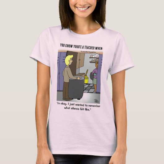 Stilte voor leraren Vrouwen T-shirt (Voorkant)