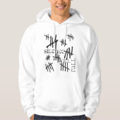 Stilte zal herfsten - witte hoodie (Voorkant)