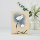 Stilted Snowy Plover Briefkaart (Staand voorkant)