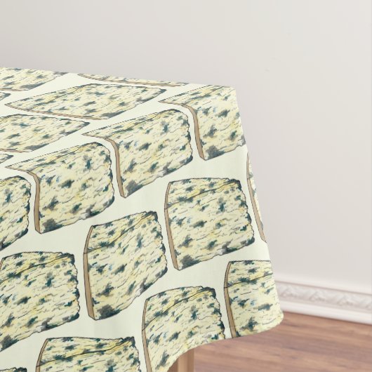 Stilton Blue Bleu Gorgonzola Wedge Cheese Tasting Tafelkleed (Voorbeeld)