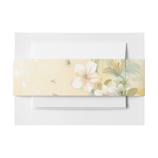 Stilvolle Hochzeit in Pastell Uitnodigingen Wikkel (Voorkant Voorbeeld)