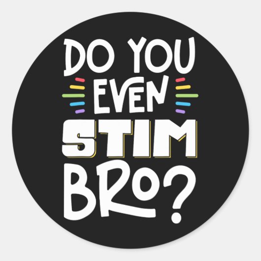 Stim jij ook Bro 1? Ronde Sticker (Voorkant)