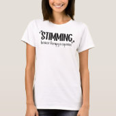 Stimmen omdat therapie duur is - neurodiver t-shirt (Voorkant)