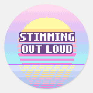 Stimmen Uit Luid Neurodivergente Pixel Sticker
