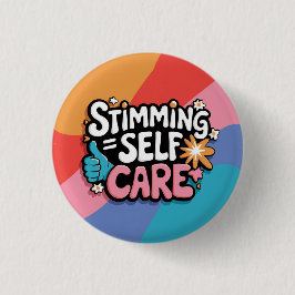 Stimming is zelfzorg, Stim-ondersteuning, emotione Ronde Button 3,2 Cm