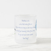 Stimuleer de Schrift Matthew 6:26, de Kunst van de Matglas Koffiemok (Center)