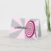 Stimuleer kankerpatiënt, doelbord en pijl kaart (Voorkant)