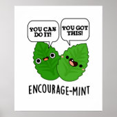 Stimuleer-munt positieve munt woordspeling poster (Voorkant)