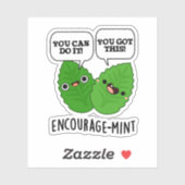 Stimuleer-munt positieve munt woordspeling sticker (Vel)