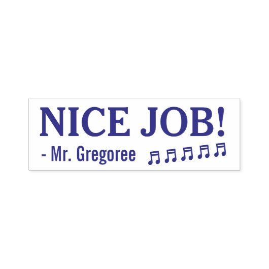 Stimuleren "NICE JOB!" Teacher Rubber Stamp Zelfinktende Stempel (Design)