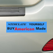 STIMULEREN, UZELF, KOPEN, Amerikaans, Gemaakt Bumpersticker (Op auto)