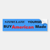STIMULEREN, UZELF, KOPEN, Amerikaans, Gemaakt Bumpersticker (Voorkant)