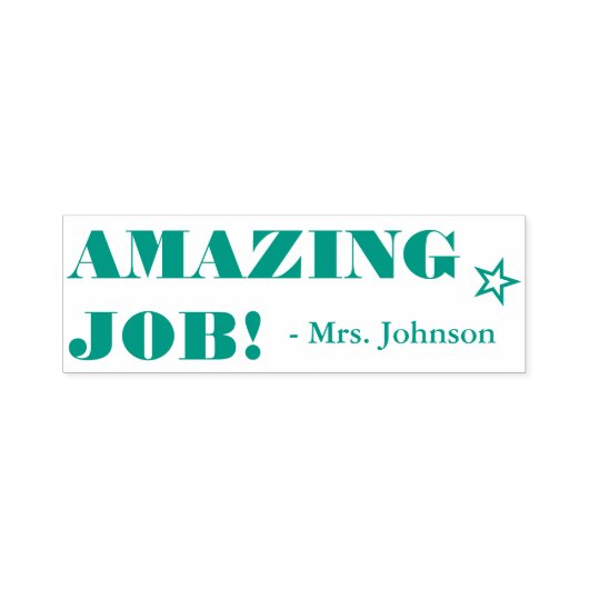 Stimuleren van "AMAZING JOB!" Educator Rubber Stam Zelfinktende Stempel (Design)