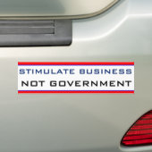 Stimuleren van bedrijven NIET-OVERHEID Bumpersticker (Op auto)