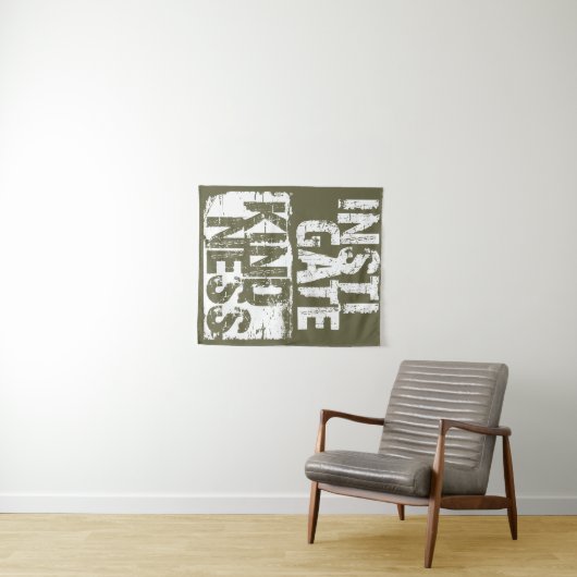 Stimuleren van bewustzijn bij de mensheid wandkleed (In Situ (horizontaal))