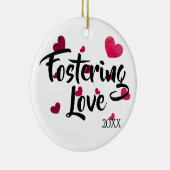 Stimuleren van liefde - Foster Care Adoption Gifts Keramisch Ornament (Rechts)