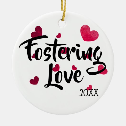 Stimuleren van liefde - Foster Care Adoption Gifts Keramisch Ornament (Voorkant)