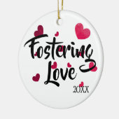 Stimuleren van liefde - Foster Care Adoption Gifts Keramisch Ornament (Links)