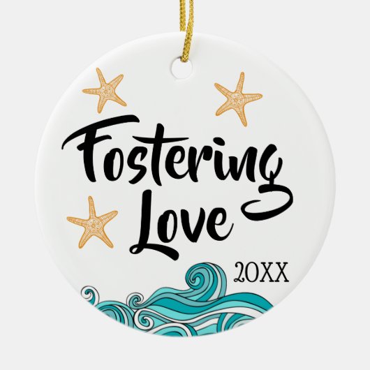 Stimuleren van liefde - Foster Care Adoption Gifts Keramisch Ornament (Voorkant)