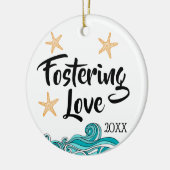 Stimuleren van liefde - Foster Care Adoption Gifts Keramisch Ornament (Links)