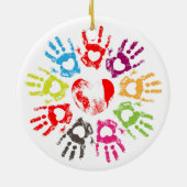 Stimuleren van liefde - Foster Care Adoption Gifts Keramisch Ornament (Achterkant)
