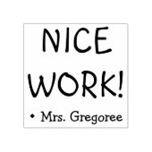 Stimuleren van "NICE WORK!" Rubberstempel sorteren (Afrduk)
