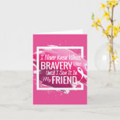 Stimulerende woorden voor een dappere vriend met k kaart (Gele Bloem)