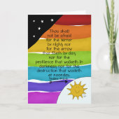 Stimulering, 19 virus, regenboog, Psalms 91 Kaart (Voorkant)