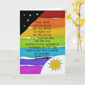 Stimulering, 19 virus, regenboog, Psalms 91 Kaart (Gele Bloem)