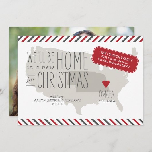 Stimulering kerstmis in Nebraska Feestdagenkaart (Voorkant / Achterkant)