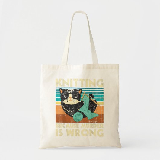 Stimulering omdat de moord verkeerd is - nitter Cr Tote Bag (Voorkant)