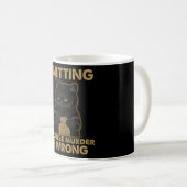 Stimulering omdat moord verkeerd is koffiemok (Voorkant rechts)