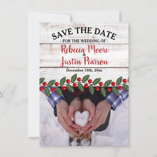 Stimulering vakantie II winter/Kerstmis, behalve d Save The Date (Voorkant)