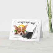 Stimulering van thuiswerk kaart (Voorkant)