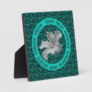 Stimulering van woorden Hibiscus Inspirerend Fotoplaat