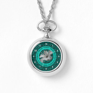 Stimulering van woorden Hibiscus Inspirerend Horloge
