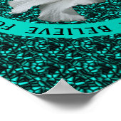 Stimulering van woorden Hibiscus Inspirerend Poster (Hoek)