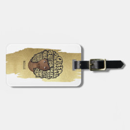 Stimulering van zwarte vrouwen, natuurlijk haar, G Bagagelabel