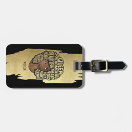 Stimulering van zwarte vrouwen, natuurlijk haar, G Bagagelabel