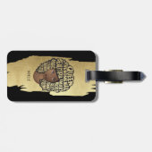 Stimulering van zwarte vrouwen, natuurlijk haar, G Bagagelabel (Achterkant horizontaal)