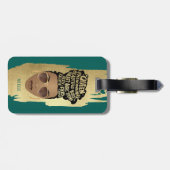 Stimulering van zwarte vrouwen, natuurlijk haar, g bagagelabel (Achterkant horizontaal)